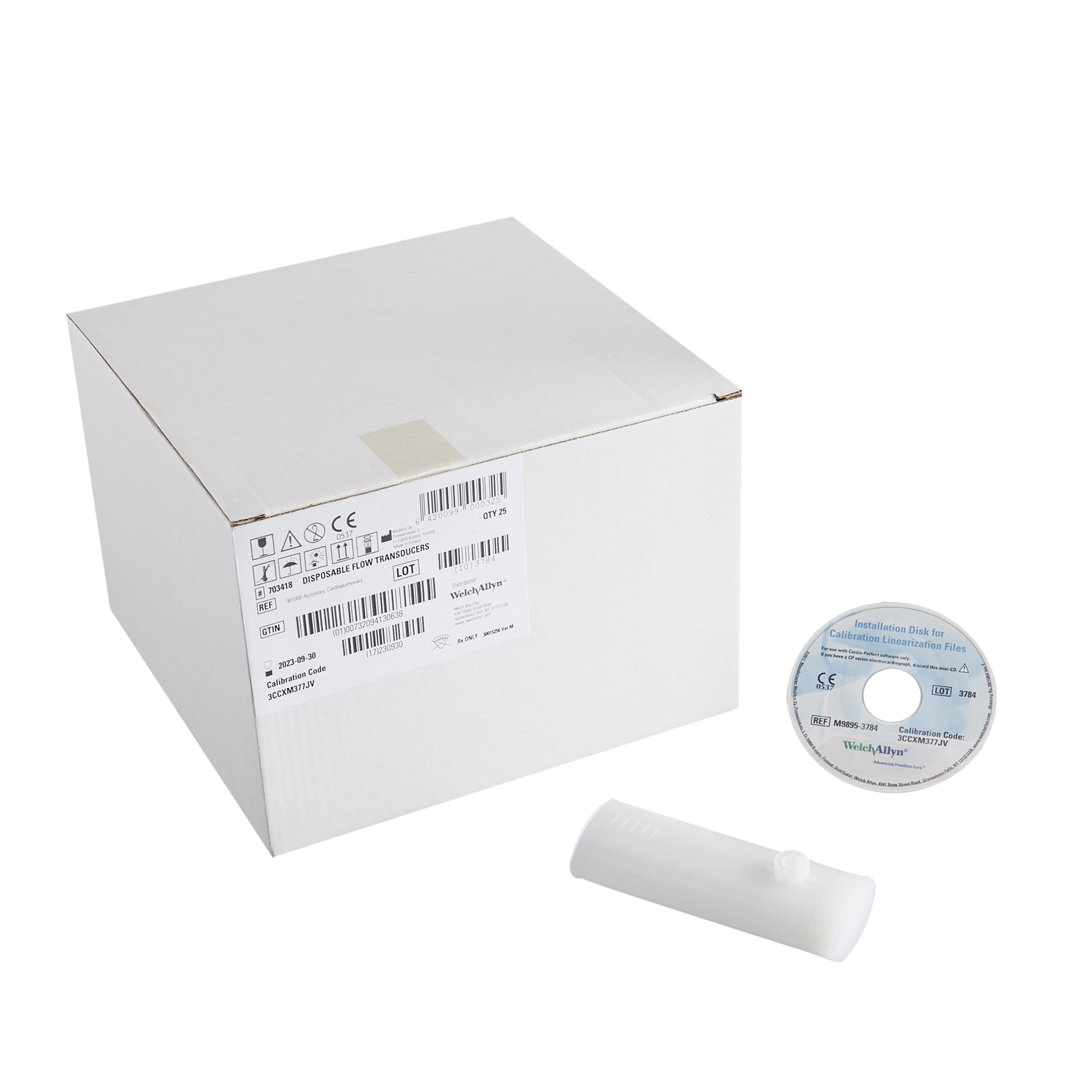 Mouthpiece Flow Transducer SpiroPerfect™ Disposable Welch Allyn Spiroperfect™ Workstation Software CP200 CPWS by Hillrom/Welch Allyn  ID 703418